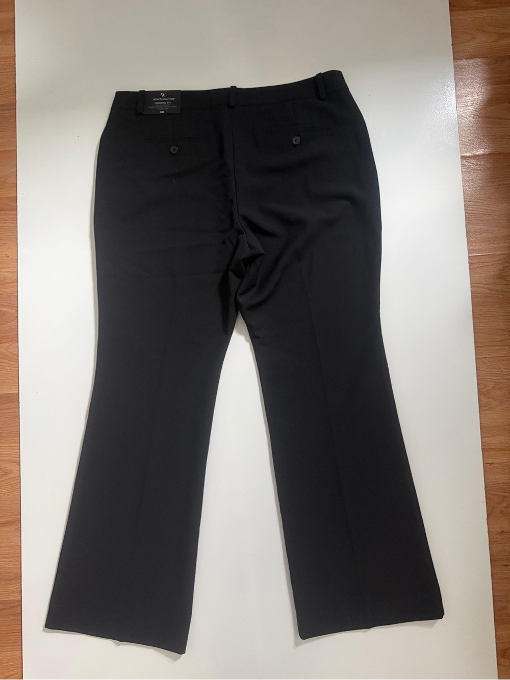 Worthington Black Modern Fit Stretch Dress Pants 14S Career Trouser